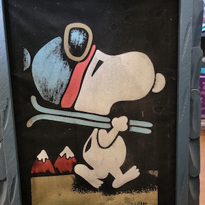 Snoopy Velvet Painting - Etsy