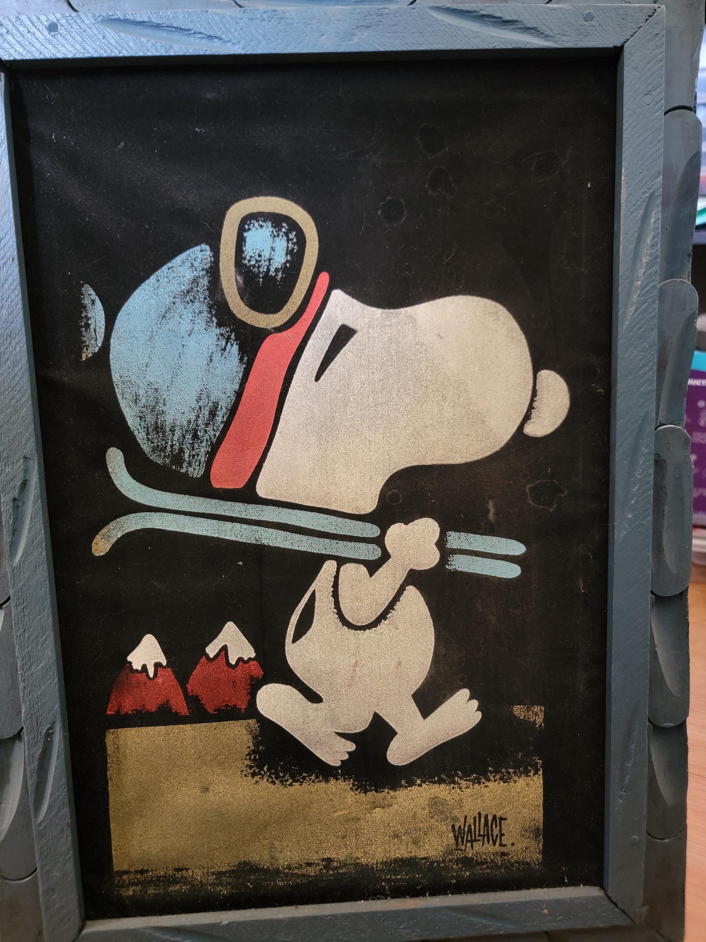 Snoopy Velvet Painting - Etsy