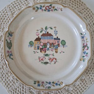 International Tableworks Heartland Village Stoneware Salad Plate