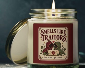 Smells Like Traitors candle | Traitors Inspired Candle | Funny Reality TV Fan Gift | Traitors Gift