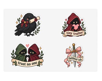 Traitors Inspired Stickers | Cute Reality TV Fan Designs | Laptop and Water Bottle Decor | Watch Party Gift | Traitors Gift