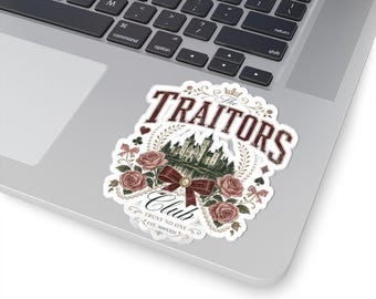 The Traitors Club Sticker | Gothic Reality TV Fan Decal (Kiss-Cut Vinyl)