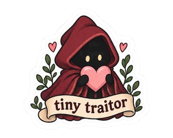 Tiny Traitor  sticker | Kiss-cut vinyl sticker | Traitors Inspired Stickers | Laptop and Water Bottle Decor | Traitor gift