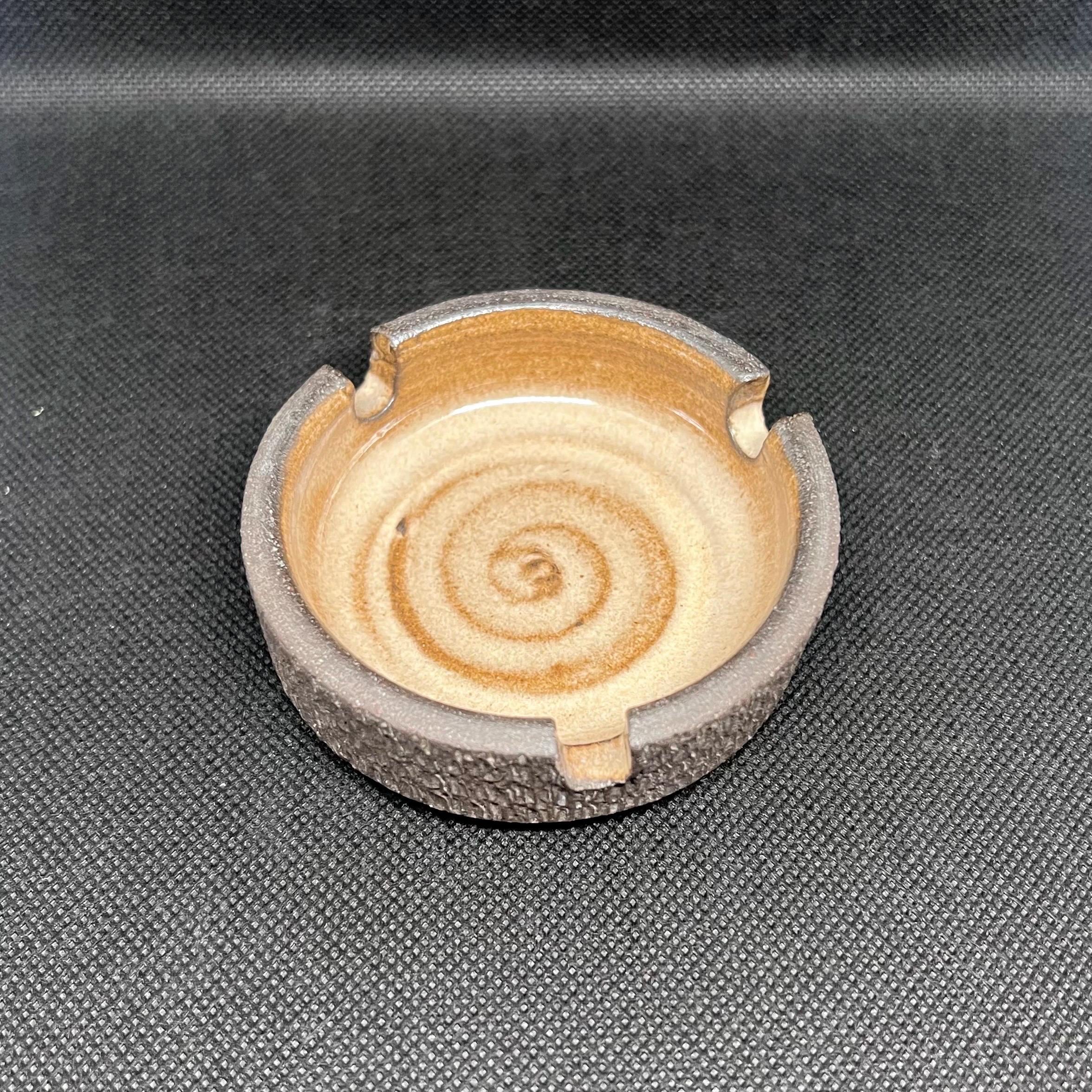 Vintage André & Michel Gagnon Quebec Pottery Ashtray 1970s Canadian Studio Ceramic image 4