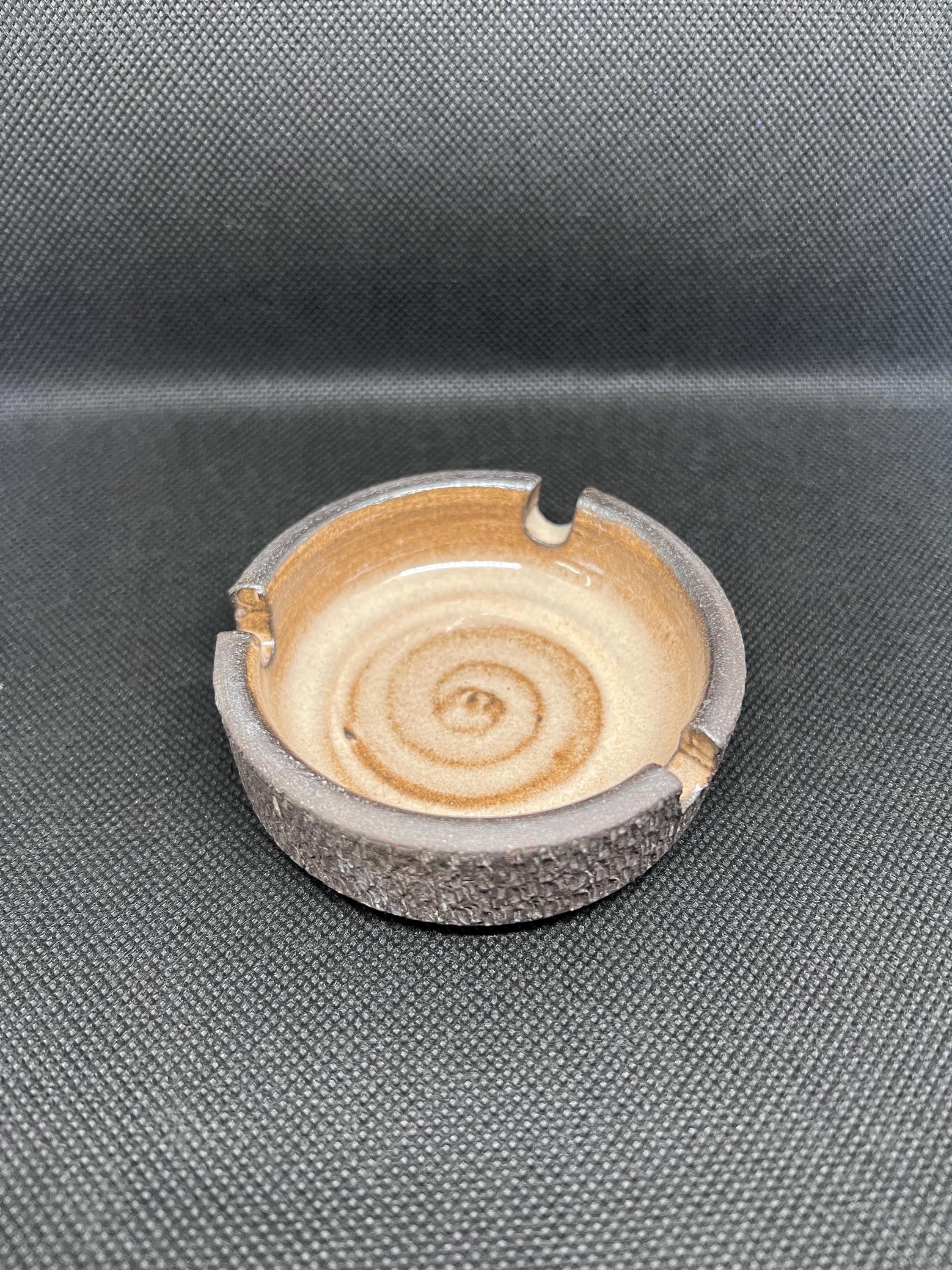 Vintage André & Michel Gagnon Quebec Pottery Ashtray 1970s Canadian Studio Ceramic