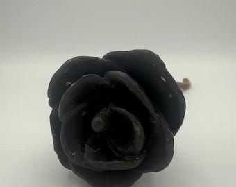 Hand Built Ceramic Rose--Chai Rose Short Stem No. 8