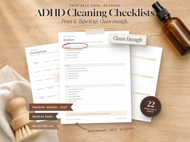 Clean Enough printables