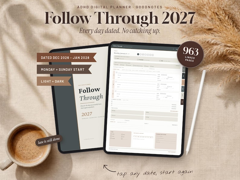 2027 ADHD Digital Planner