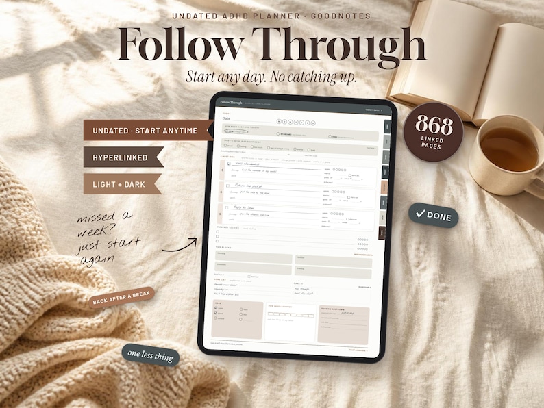 Undated ADHD Planner