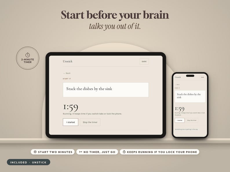 ADHD-paketplanerare | Goodnotes rengörings- och odaterade planerare, daglig planerarapp, uppgiftsförlamningsverktyg bild 9