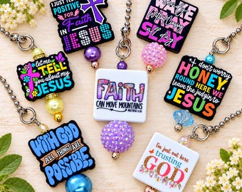 Faith Based Ceiling Fan Pull Chain – Faith Inspired  – Christian Home Decor -