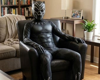 Black Panther Costume Bodysuit Adult Kid Superhero Jumpsuit Halloween Outfit Zentai Spandex Lycra Suit Full Body Cosplay Unisex Convention