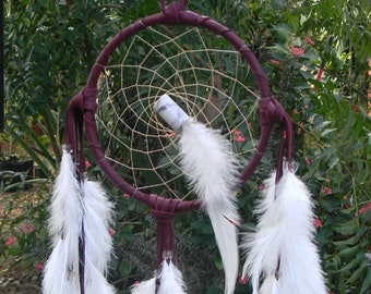 PURPLE DREAM CATCHER / Purple and White Dream Catcher / Girl's Dream Catcher / Wall Decor