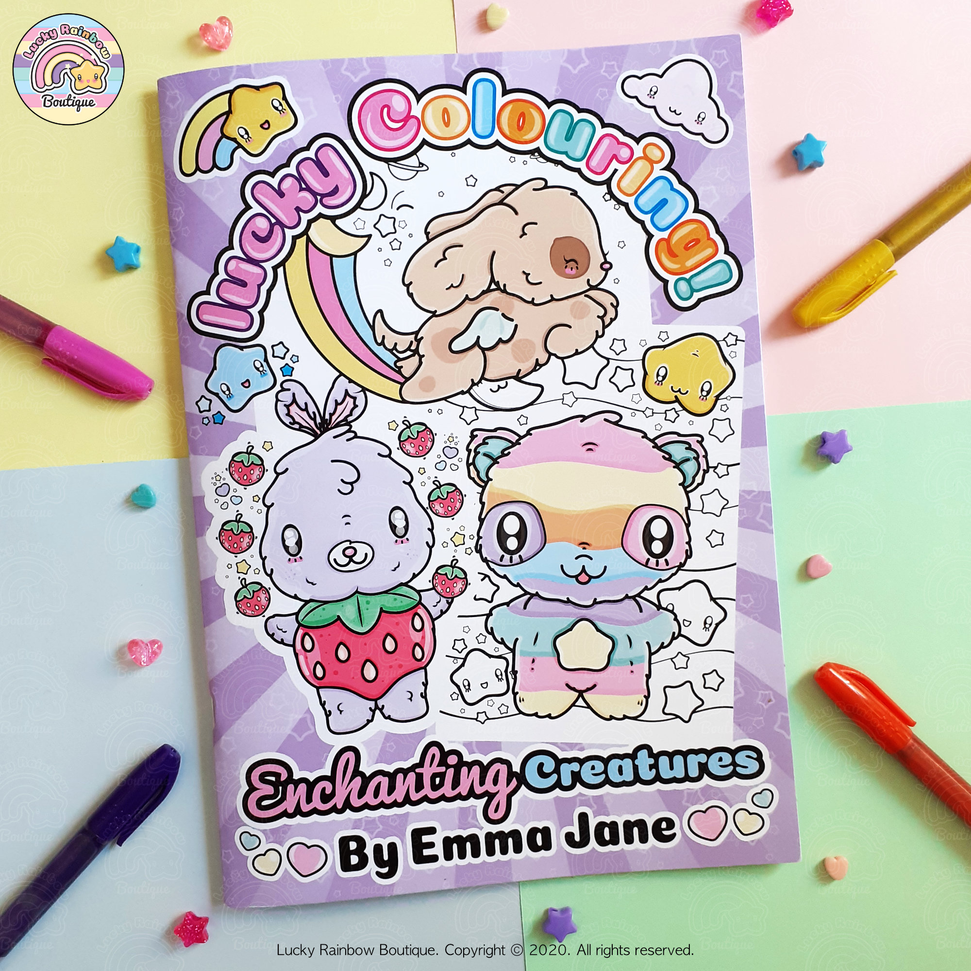 Super Cute Kawaii Panda Coloring Book: Mega by Kim, Kayleel