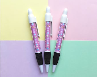 Pink Star Biro Pen, Kawaii Stationery, Back to School, Office Supplies, Best Friend Birthday Gift