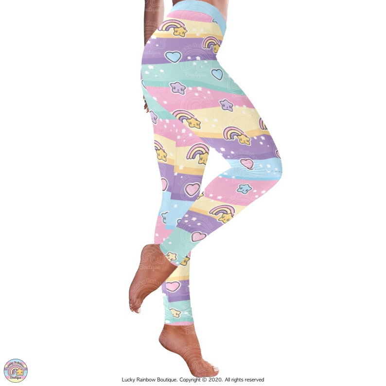 Rainbow Kawaii Leggings