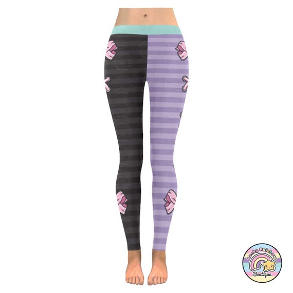 Purple ribbon leggings hotsell