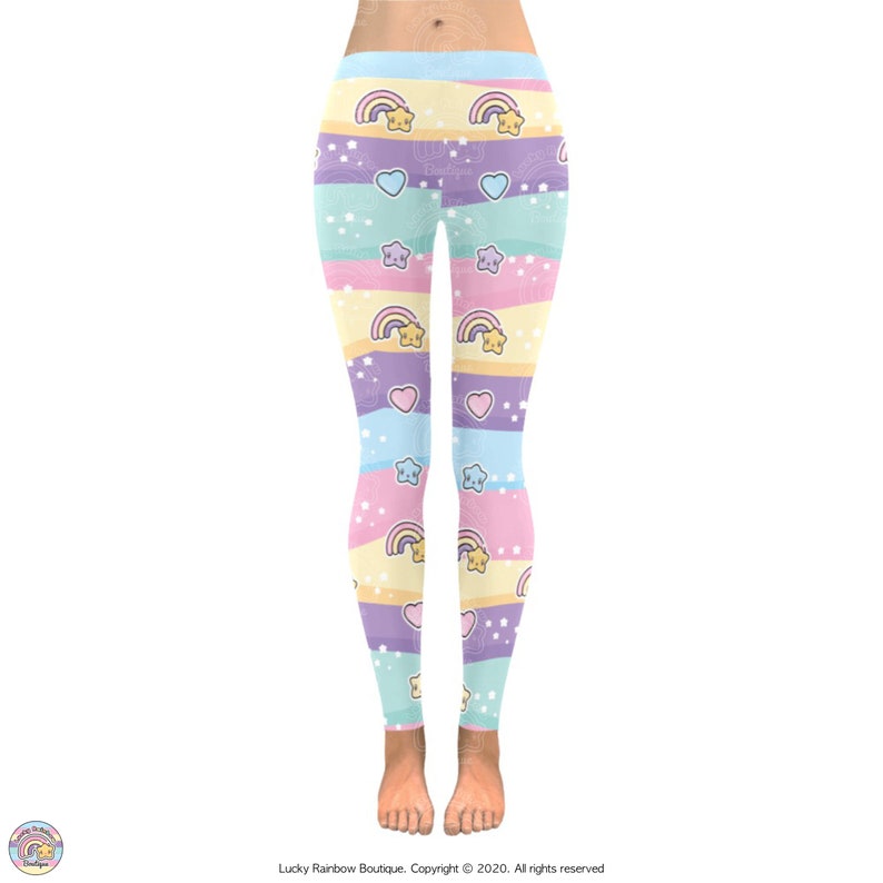 Pastel Rainbow Kawaii Leggings