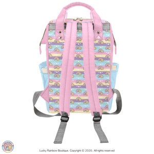 Harajuku Backpack in Rainbow Stripes and Stars