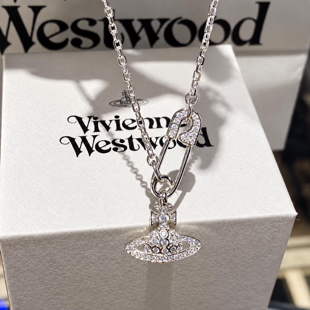 Vivienne Westwood Safety Pin Necklace - Etsy