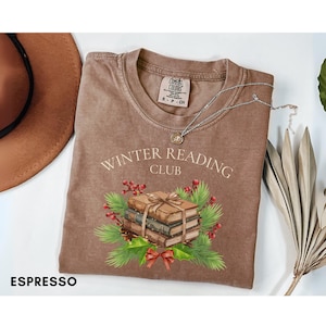 Winter Reading Club Shirt, Christmas Book Lover Shirt, Cozy Bookish Holiday Shirt, Librarian Gift, Winter Book Club