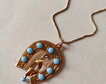 Vintage HorseShoe Charmed Necklace
