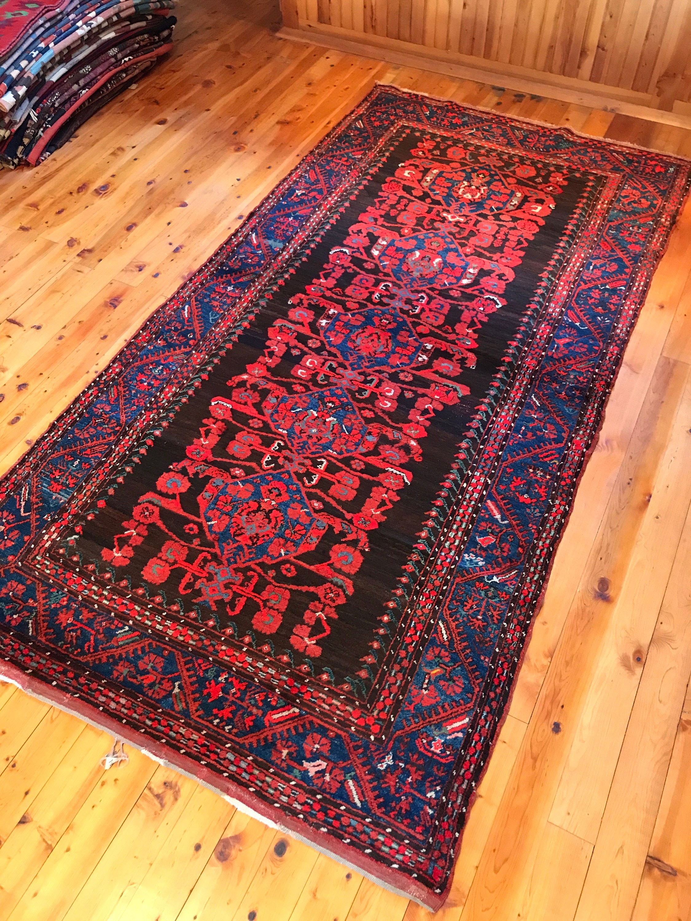 Turkish Rug 9'1x47 Komurcu Kula Antique Carpet Rug - Etsy