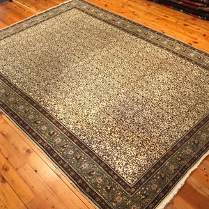 Turkish Rug 9'8"x6'8" Vintage Anatolian Kayseri Rug Carpet Oriental Handmade Natural Dyes Tribal Wool Eclectic Handwoven Bohemian GK251