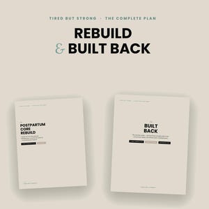 Postpartum Core Rebuild & Strength Plan Bundle | 10-Week At-Home Program (PDF)