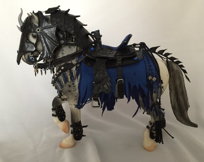 Model Horse Fantasy Dragon Armor Costume & Breyer SR Friesian Etsy