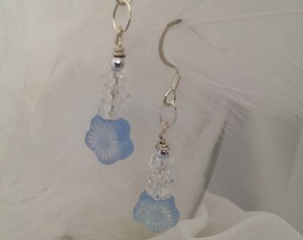 Feather Earrings- Periwinkle main image 1