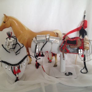 Model Horse Mongolian Ghengis Khan Costume Breyer Family Arabian Mare image 4