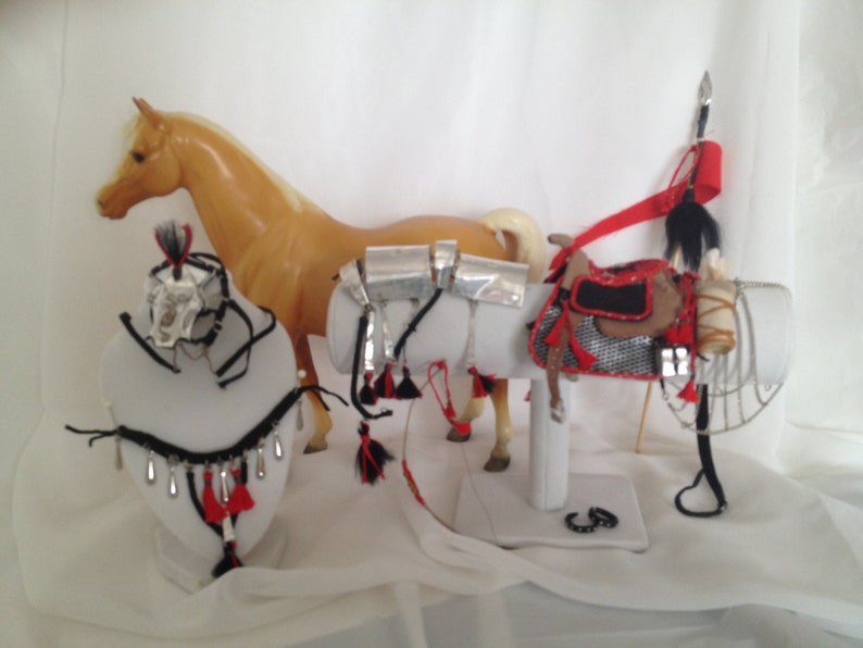 Model Horse Mongolian Ghengis Khan Costume Breyer Family Arabian Mare image 4