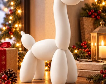 Balloon Dinosaur Sculpture – Modern Dino Home Decor, Cute Dinosaur Figurine, Kids Room Decor, Unique Gift