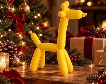 Balloon Giraffe Sculpture – Playful Giraffe Home Decor