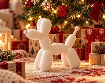 3D Printed Balloon Dog Figurine | Pop Art Desk Décor | Modern Balloon Animal Sculpture, Colorful Nursery & Home Décor, Unique Gift, 4 SIZES