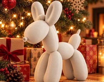 Balloon Donkey Sculpture – Cute Donkey Home Decor, Playful Modern Animal Figurine