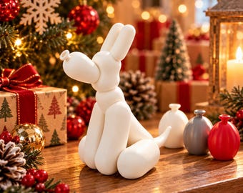 Pooping Balloon Dog Desk Toy – Funny Dog Sculpture, Playful Office Decor, Unique Gift for Dog Lovers