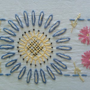 SALE... Floral Embroidered Bedspread