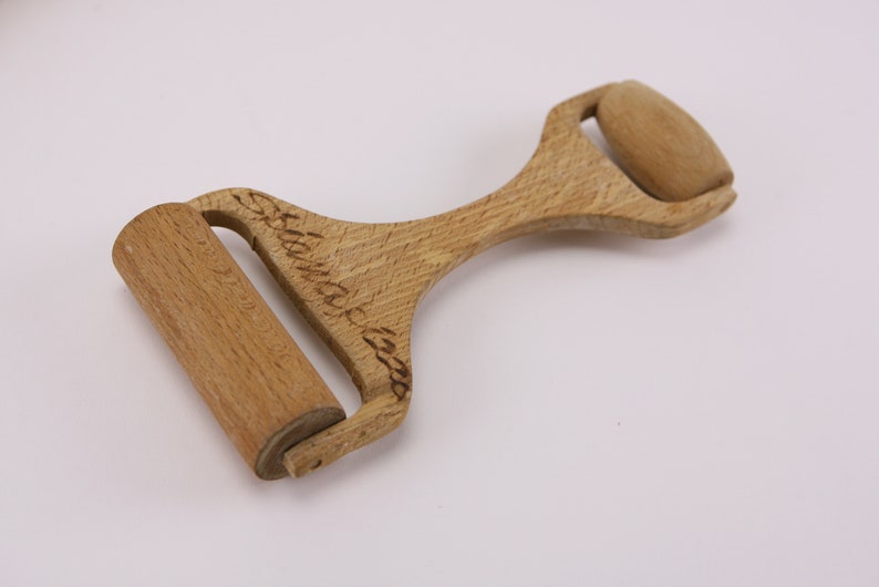 Two vintage Italian rolling pins with bonus double roller