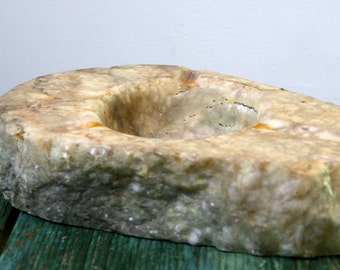 Italian heavy alabaster stone ashtray FREE SHIPPING