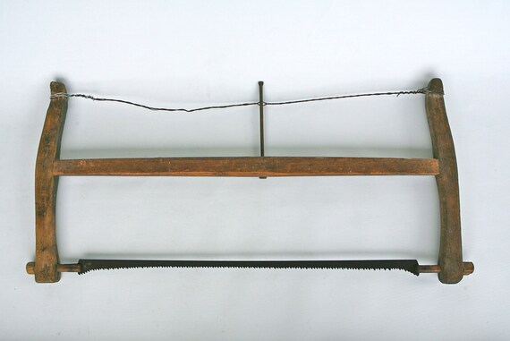 Ancienne Scie A Deux Hommes De Bucheron Italien Etsy