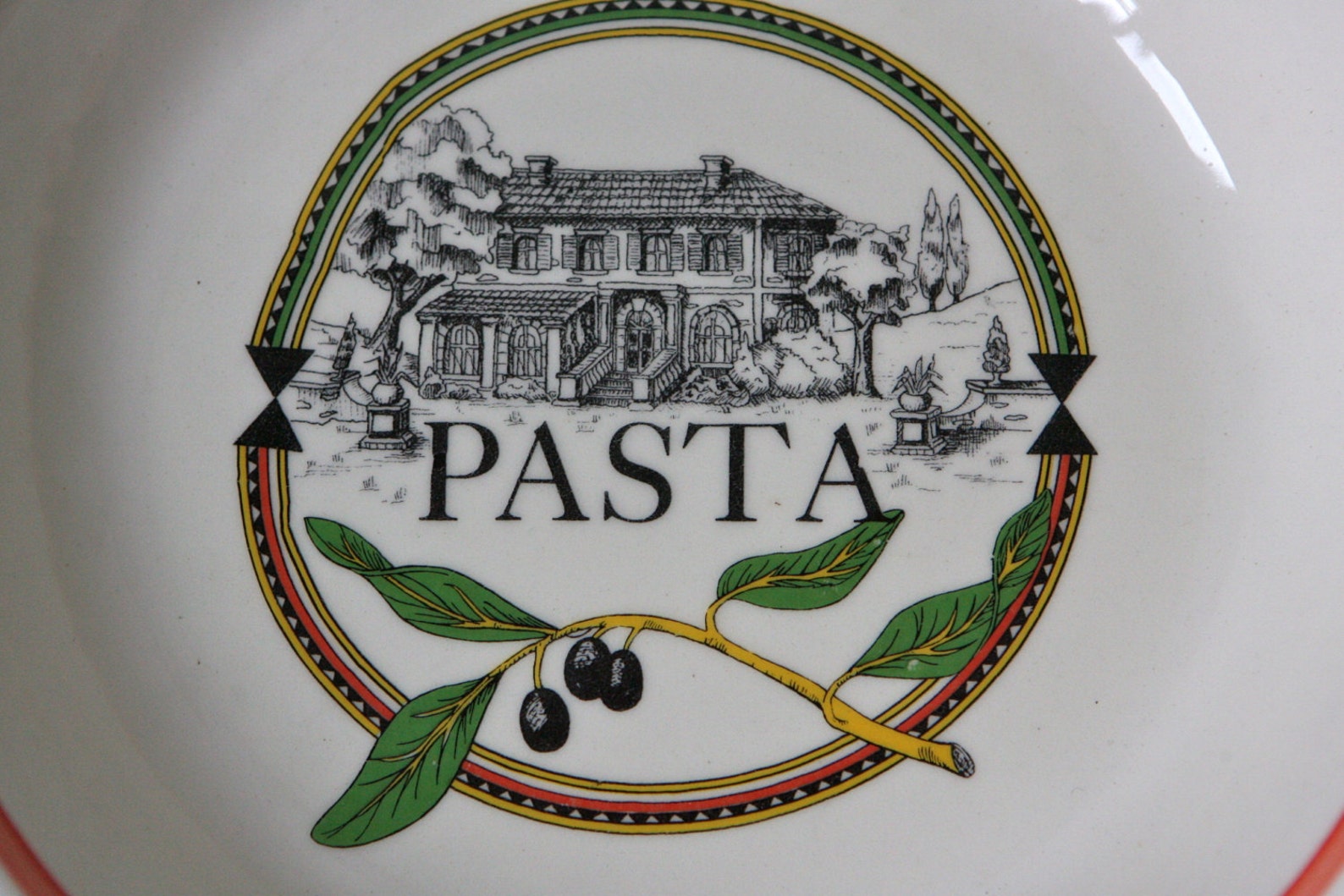 Traditional Italian pasta plates set of six Etsy