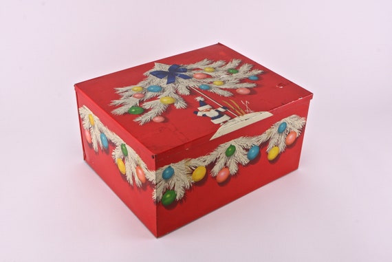 Vintage Italian Christmas panettone tin