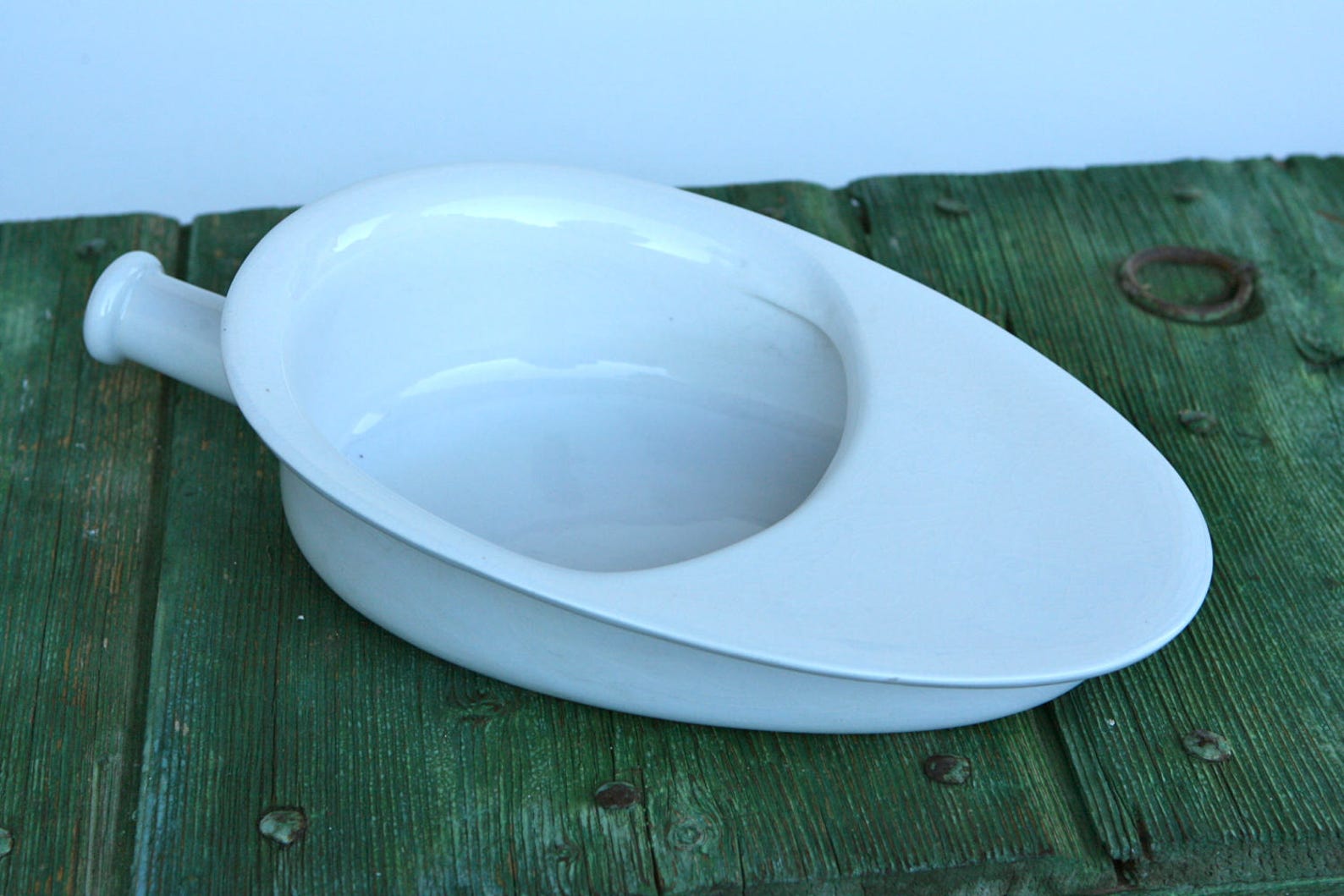 Pair of ceramic bed pans Etsy