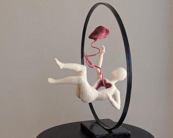 Felted Wool Figurative Sculpture