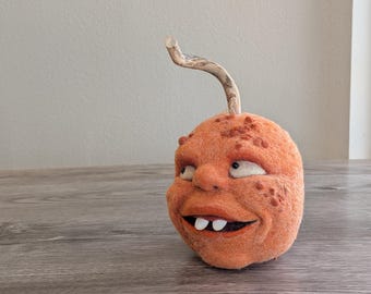 Needle felted Halloween squash pumpkin