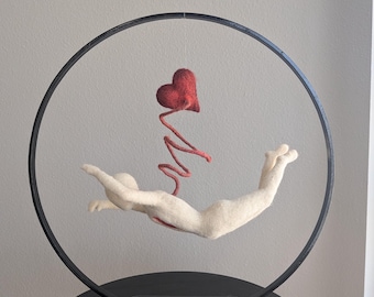 Felted Wool Figurative Sculpture