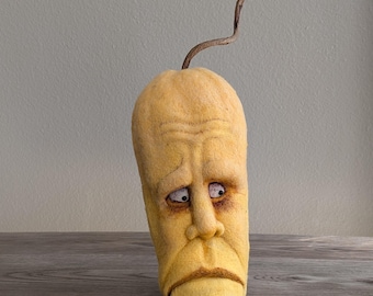Needle Felted Halloween Pumpkin Gourd Squash