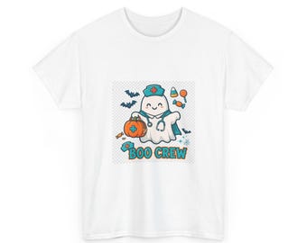 ブークルーナースハロウィンシャツ - 面白いナースゴーストTシャツ